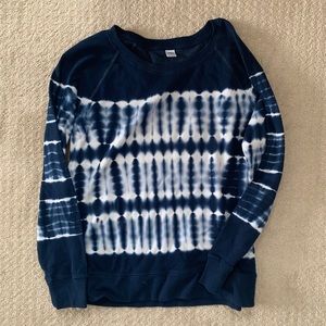 Old navy tie dye crew neck sweatshirt